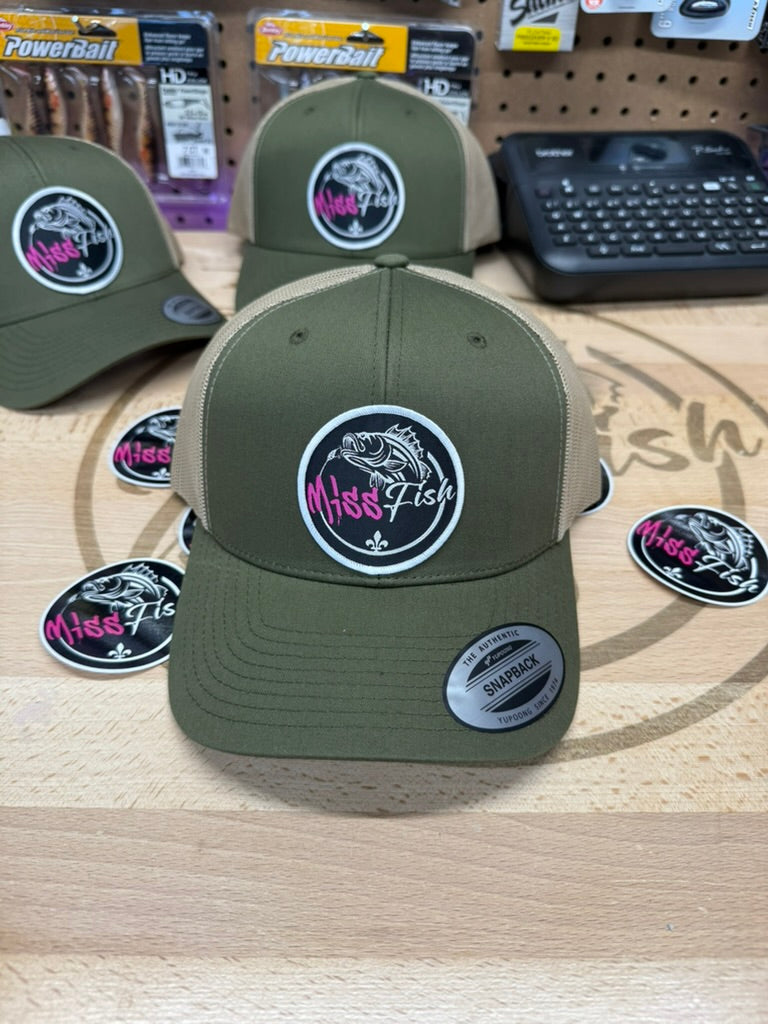 Casquette miss Fish Vert (Trucker)