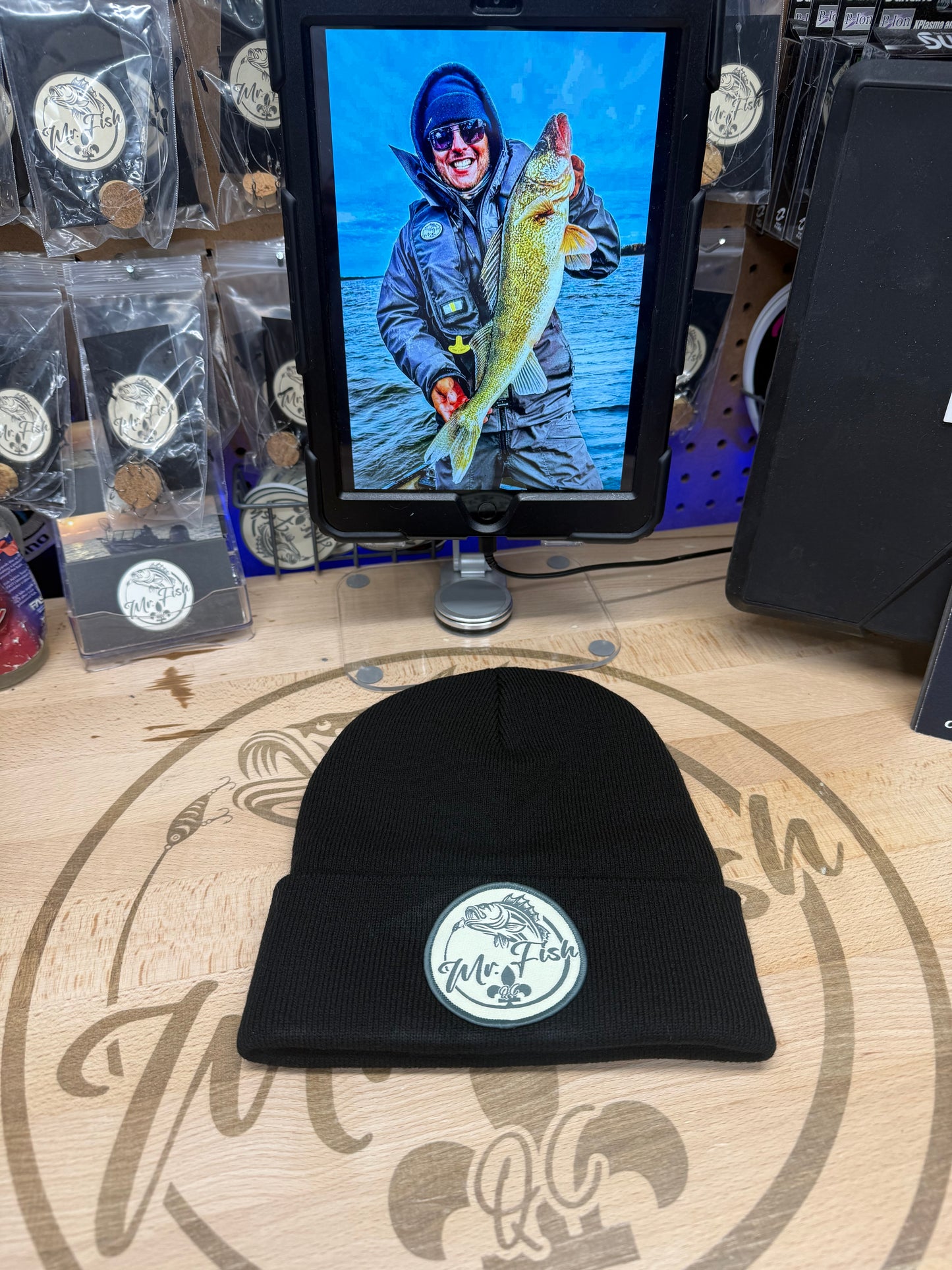 Tuque MR FISH Logo Crème