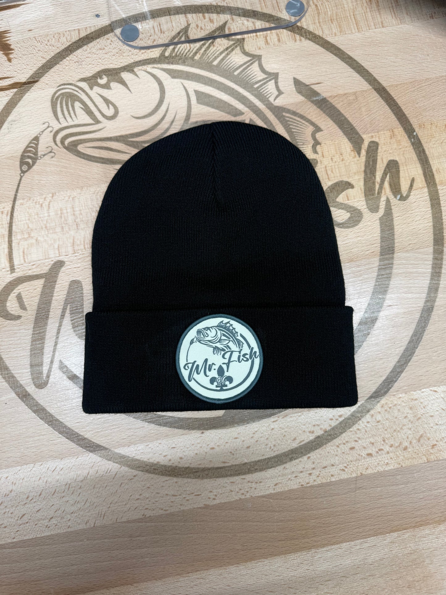 Tuque MR FISH Logo Crème